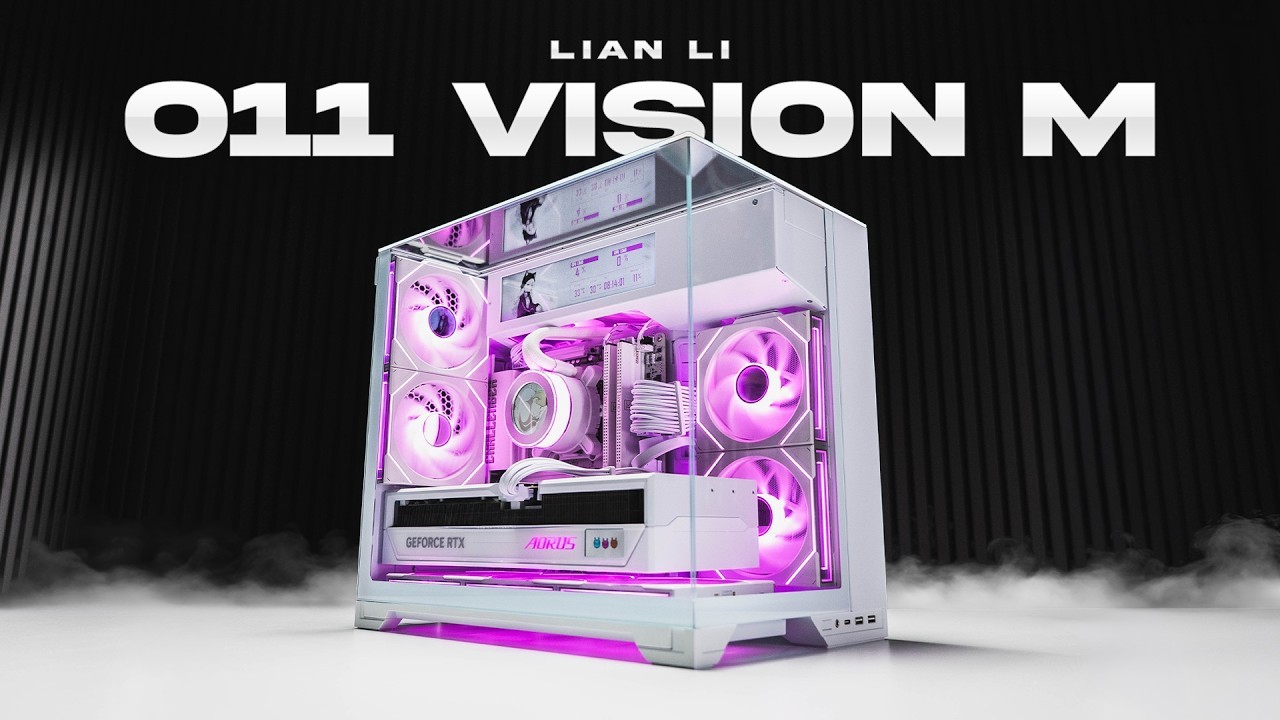 Lian Li trình làng vỏ case máy tính O11 VISION-M với thiết kế ba mặt kính-gamealde