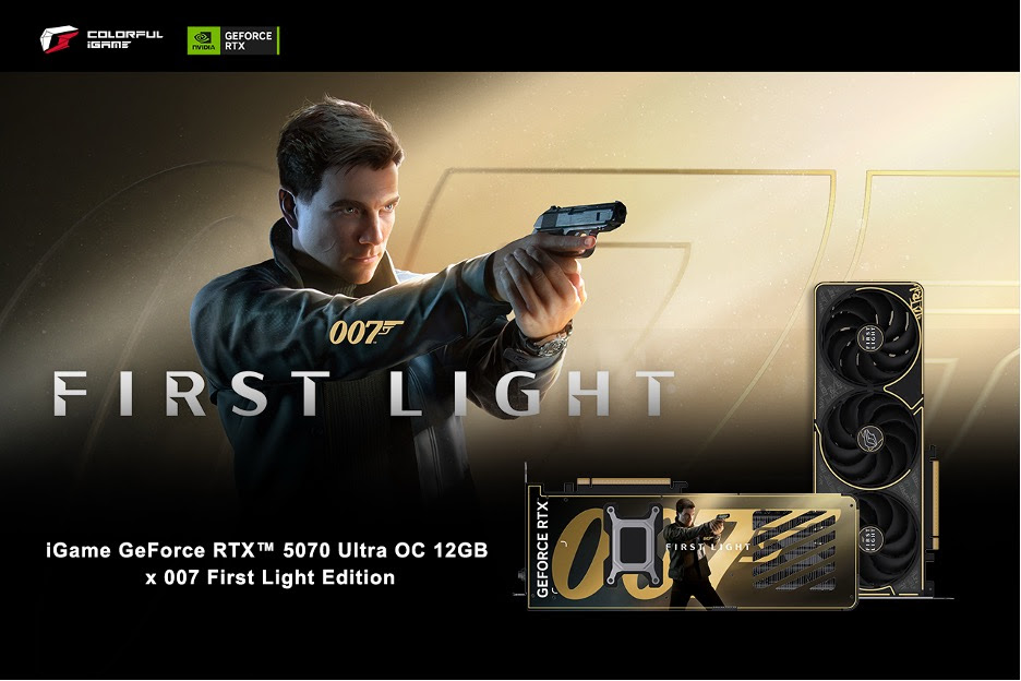 Colorful ra mắt card đồ họa iGame GeForce RTX 5070 phiên bản 007 First Light-gamealde