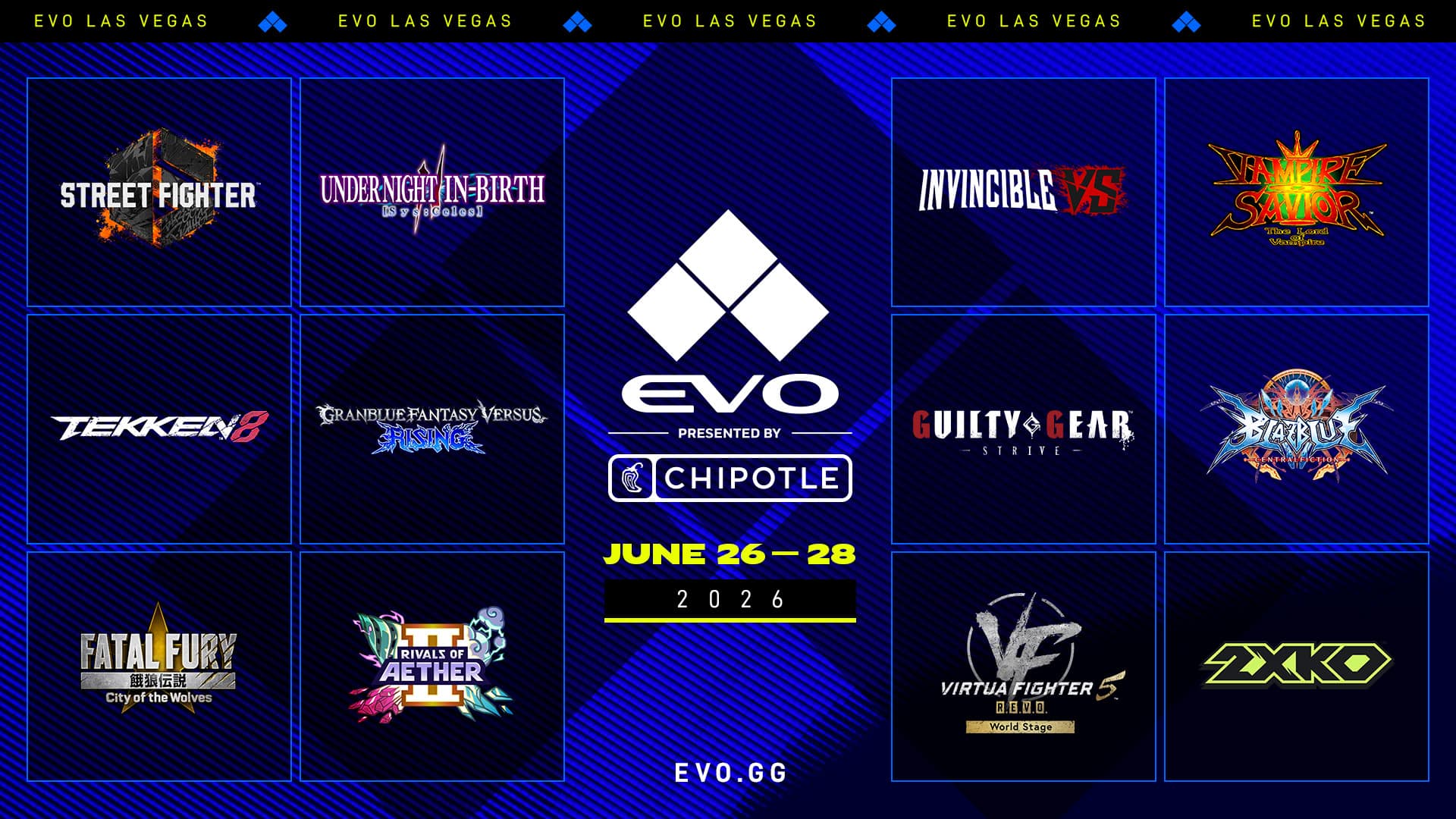 Tổng hợp loạt thông báo game đối kháng đáng chú ý tại Evo 2026-gamelade