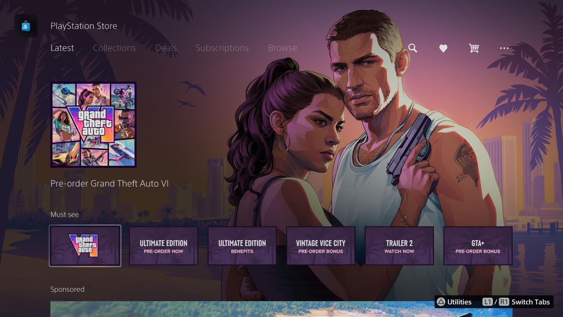 Sony phủ sóng chiến dịch quảng bá GTA 6 trên toàn hệ sinh thái PlayStation-gamelade