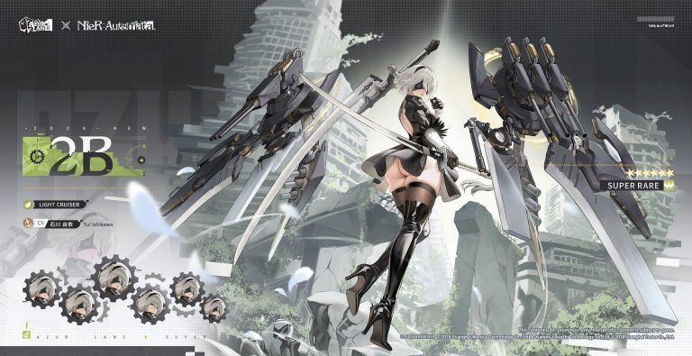 2B và A2 từ NieR: Automata chính thức góp mặt trong Azur Lane-gamelade