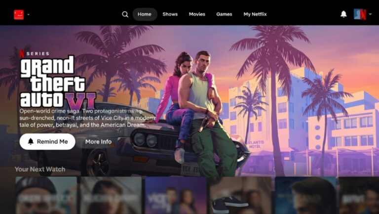 GTA 6 sẽ phát hành ba tập phim giới thiệu độc quyền trên Netflix-gamelade