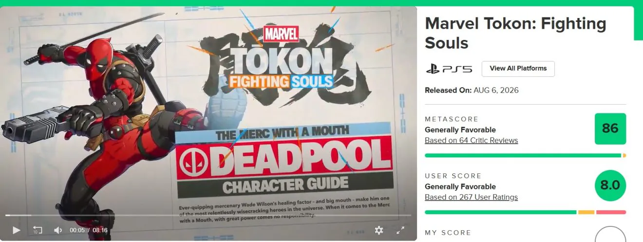 Marvel Tokon: Fighting Souls lội ngược dòng ngoạn mục nhờ điểm số đánh giá cao ngất ngưởng-agamealde