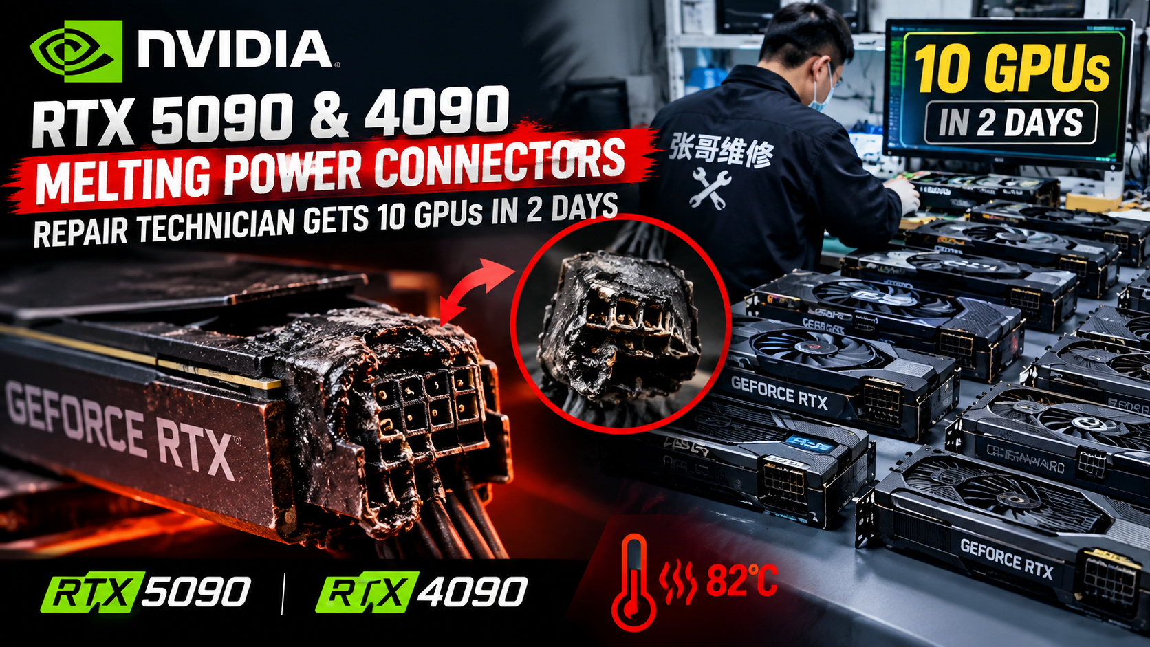 Hàng loạt card đồ họa RTX 5090 và RTX 4090 phải mang đi bảo hành vì sự cố cổng nguồn - Gamelade