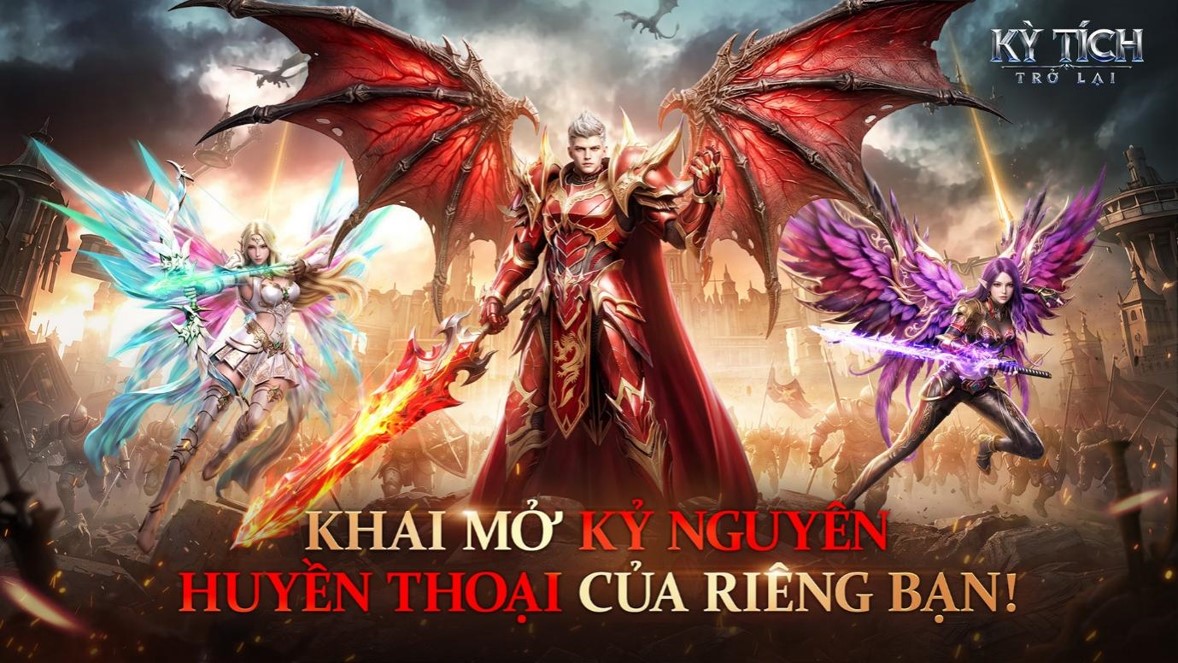 Kỳ Tích Trở Lại chính thức ra mắt hôm nay Đánh thức đam mê MMORPG, nhận ngay 10 tỷ kim cương - Gamelade